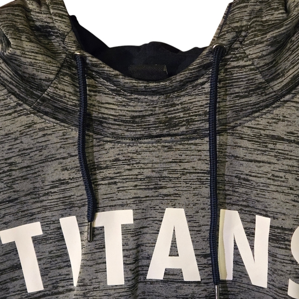 NFL Tennessee Titans Team Apparel Women XXL Mottled Gray/Silver Hoodie Sweatshrt - Picture 2 of 16
